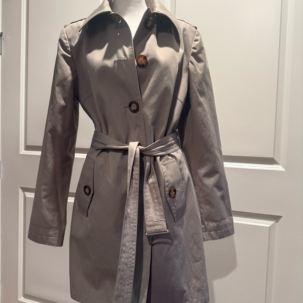 Michael Kors Light Gray Trench Coat
